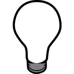 Раскраска: Лампочка (объекты) #119383 - Бесплатные раскраски для печати