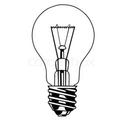 Раскраска: Лампочка (объекты) #119426 - Бесплатные раскраски для печати