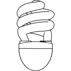 Раскраска: Лампочка (объекты) #119518 - Бесплатные раскраски для печати