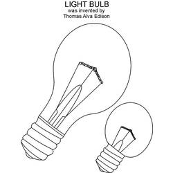 Раскраска: Лампочка (объекты) #119526 - Бесплатные раскраски для печати