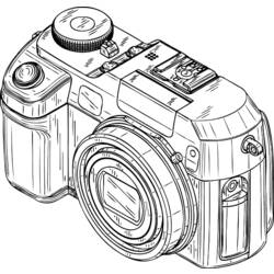 Раскраска: камера (объекты) #119733 - Бесплатные раскраски для печати