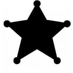 Раскраска: Звезда Шерифа (объекты) #118662 - Бесплатные раскраски для печати