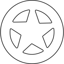 Раскраска: Звезда Шерифа (объекты) #118684 - Бесплатные раскраски для печати