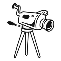 Раскраска: Видеокамера (объекты) #120183 - Бесплатные раскраски для печати