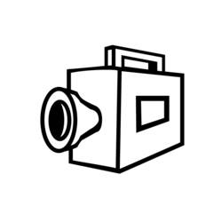 Раскраска: Видеокамера (объекты) #120262 - Бесплатные раскраски для печати