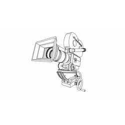 Раскраска: Видеокамера (объекты) #120386 - Бесплатные раскраски для печати
