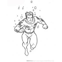 Раскраска: Аквамэн (Супер герой) #84977 - Бесплатные раскраски для печати