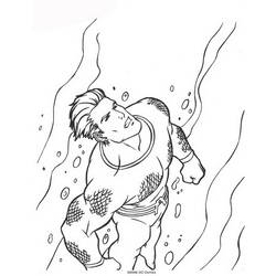 Раскраска: Аквамэн (Супер герой) #84984 - Бесплатные раскраски для печати