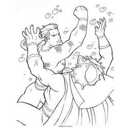 Раскраска: Аквамэн (Супер герой) #84990 - Бесплатные раскраски для печати