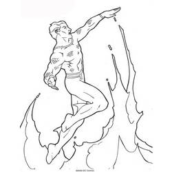 Раскраска: Аквамэн (Супер герой) #84992 - Бесплатные раскраски для печати