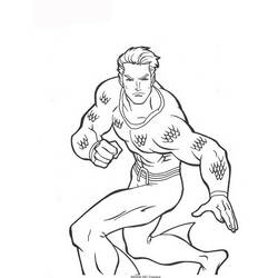 Раскраска: Аквамэн (Супер герой) #84996 - Бесплатные раскраски для печати
