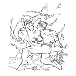 Раскраска: Аквамэн (Супер герой) #85010 - Бесплатные раскраски для печати