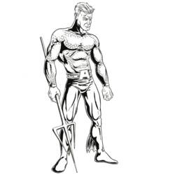 Раскраска: Аквамэн (Супер герой) #85013 - Бесплатные раскраски для печати