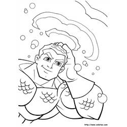 Раскраска: Аквамэн (Супер герой) #85021 - Бесплатные раскраски для печати