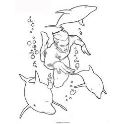 Раскраска: Аквамэн (Супер герой) #85024 - Бесплатные раскраски для печати