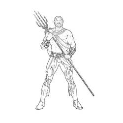 Раскраска: Аквамэн (Супер герой) #85037 - Бесплатные раскраски для печати