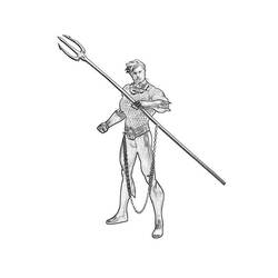 Раскраска: Аквамэн (Супер герой) #85039 - Бесплатные раскраски для печати