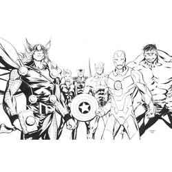 Раскраска: Мстители (Супер герой) #74016 - Бесплатные раскраски для печати