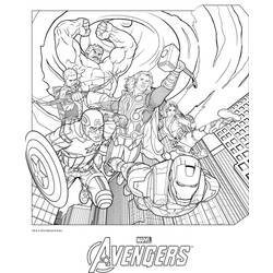 Раскраска: Мстители (Супер герой) #74020 - Бесплатные раскраски для печати