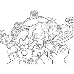 Раскраска: Мстители (Супер герой) #74043 - Бесплатные раскраски для печати