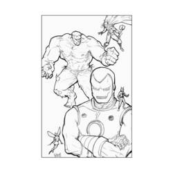 Раскраска: Мстители (Супер герой) #74052 - Бесплатные раскраски для печати