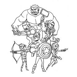 Раскраска: Мстители (Супер герой) #74095 - Бесплатные раскраски для печати