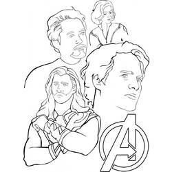Раскраска: Мстители (Супер герой) #74102 - Бесплатные раскраски для печати
