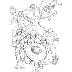 Раскраска: Мстители (Супер герой) #74110 - Бесплатные раскраски для печати