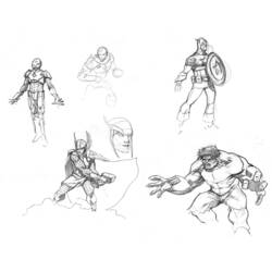 Раскраска: Мстители (Супер герой) #74167 - Бесплатные раскраски для печати