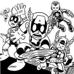 Раскраска: Мстители (Супер герой) #74169 - Бесплатные раскраски для печати