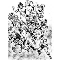 Раскраска: Мстители (Супер герой) #74184 - Бесплатные раскраски для печати