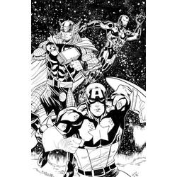 Раскраска: Мстители (Супер герой) #74196 - Бесплатные раскраски для печати