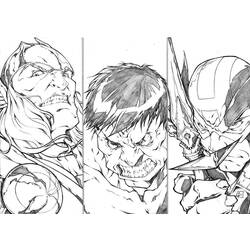Раскраска: Мстители (Супер герой) #74197 - Бесплатные раскраски для печати
