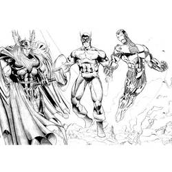 Раскраска: Мстители (Супер герой) #74220 - Бесплатные раскраски для печати