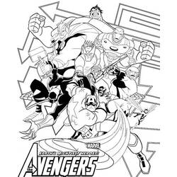 Раскраска: Мстители (Супер герой) #74228 - Бесплатные раскраски для печати