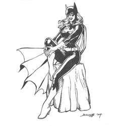 Раскраска: Batgirl (Супер герой) #77735 - Бесплатные раскраски для печати