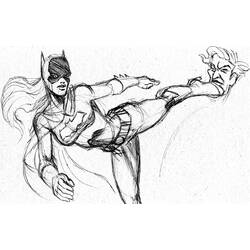 Раскраска: Batgirl (Супер герой) #77747 - Бесплатные раскраски для печати