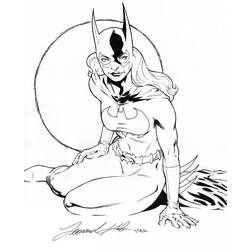Раскраска: Batgirl (Супер герой) #77749 - Бесплатные раскраски для печати
