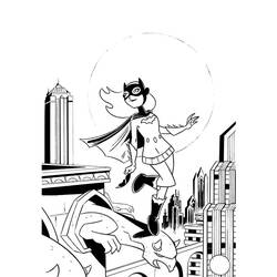 Раскраска: Batgirl (Супер герой) #77971 - Бесплатные раскраски для печати