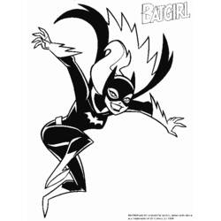 Раскраска: Batgirl (Супер герой) #78018 - Бесплатные раскраски для печати
