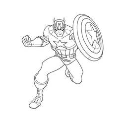 Раскраска: Капитан америка (Супер герой) #76577 - Бесплатные раскраски для печати
