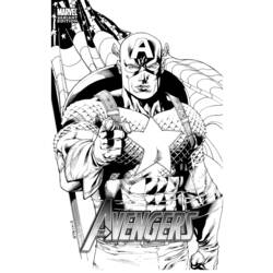 Раскраска: Капитан америка (Супер герой) #76638 - Бесплатные раскраски для печати
