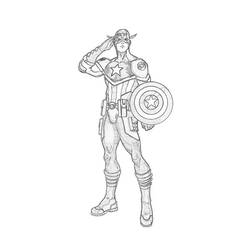 Раскраска: Капитан америка (Супер герой) #76648 - Бесплатные раскраски для печати