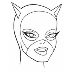 Раскраска: Catwoman (Супер герой) #78048 - Бесплатные раскраски для печати
