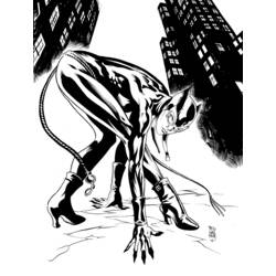 Раскраска: Catwoman (Супер герой) #78131 - Бесплатные раскраски для печати