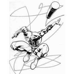 Раскраска: смельчак (Супер герой) #78216 - Бесплатные раскраски для печати