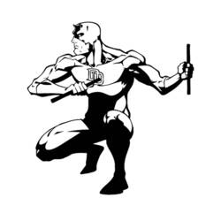 Раскраска: смельчак (Супер герой) #78236 - Бесплатные раскраски для печати
