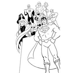 Раскраска: Super Heroes DC Comics (Супер герой) #80394 - Бесплатные раскраски для печати