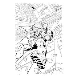 Раскраска: Deadpool (Супер герой) #82835 - Бесплатные раскраски для печати