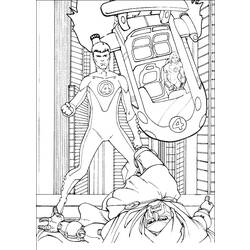 Раскраска: Фантастическая четверка (Супер герой) #76407 - Бесплатные раскраски для печати